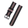 20mm 22mm Nylon Braided Strap Quick Release Bracelet Compatible With Samsung Galaxy Watch Compatible With Huawei Watch GT Wrist Band (Color : Black beige red, Size : 20mm Width) view 1