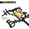 CC TOWN Happy 70th Birthday Cake Toppers, Double Sided Black & Mirrored Gold Acrylic Cake Decorations,70 Anniversary/Birthday Cake Topper Party Decoration (70th) view 4