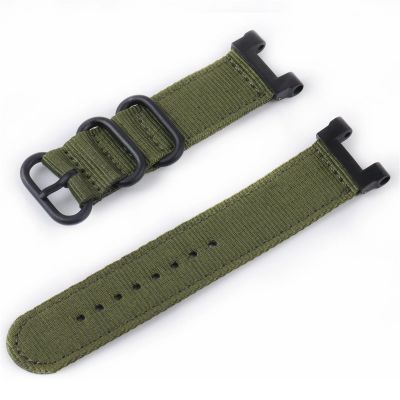 LOTOAK Nylon Strap Compatible With Huami Amazfit T-Rex Smart Watch Band Sports Bracelet Compatible With Xiaomi Amazfit T-Rex T Rex Pro Wristband Replacement (Color : Groen)