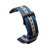 20mm 22mm Nylon Braided Strap Quick Release Bracelet Compatible With Samsung Galaxy Watch Compatible With Huawei Watch GT Wrist Band (Color : Blue white yellow, Size : 20mm Width) view 1