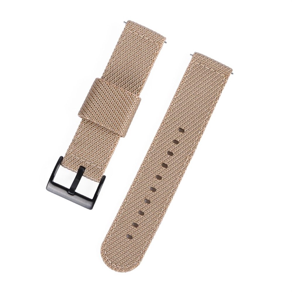 20mm 22mm Nylon Braided Strap Quick Release Bracelet Compatible With Samsung Galaxy Watch Compatible With Huawei Watch GT Wrist Band (Color : Beige, Size : 22mm Width)