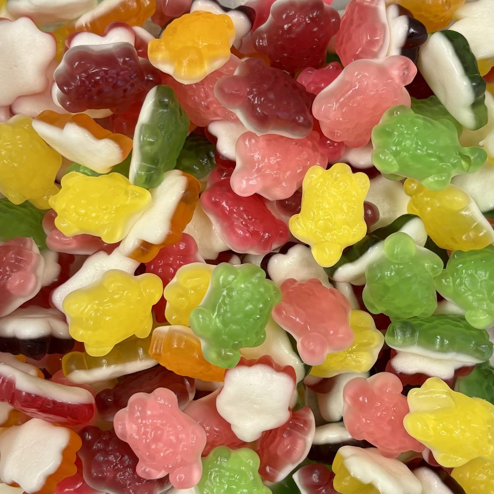 Assorted Jelly Turtles Retail Sweet Shop Jar (Large) by The Gourmet Sweet Company