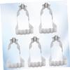 MAGICLULU 5pcs Stainless Steel Cookie Baking Mould Non-Stick Creative Evening Dress Shape for Cookies Chocolates Cakes view 2