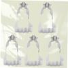 MAGICLULU 5pcs Stainless Steel Cookie Baking Mould Non-Stick Creative Evening Dress Shape for Cookies Chocolates Cakes view 3