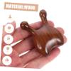 Angoily Wood Nose Massager and Facial Gua Sha Tool Natural Sandalwood Acupoint Scraper for Nose and Face Massage Relieves Fatigue Suitable for Women and Spa Use view 2