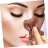 Angoily Wood Nose Massager and Facial Gua Sha Tool Natural Sandalwood Acupoint Scraper for Nose and Face Massage Relieves Fatigue Suitable for Women and Spa Use view 3