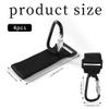 LIGHUFEIC 4 Pcs Walker Hook Hanging,Versatile Anti-Fall Off Stroller Hooks for Hanging Diaper Bags Walker Rollator Crutches Wheelchair, Purses, and Shopping, Hang It Anywhere You Need It(Black) view 4