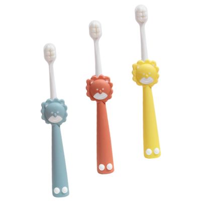 Gatuida 3pcs Boys and Girls Toothbrush Comfortable Boy Girl Manual Tooth Brush Boy Girl Lovely Accessory Daily Use Travel