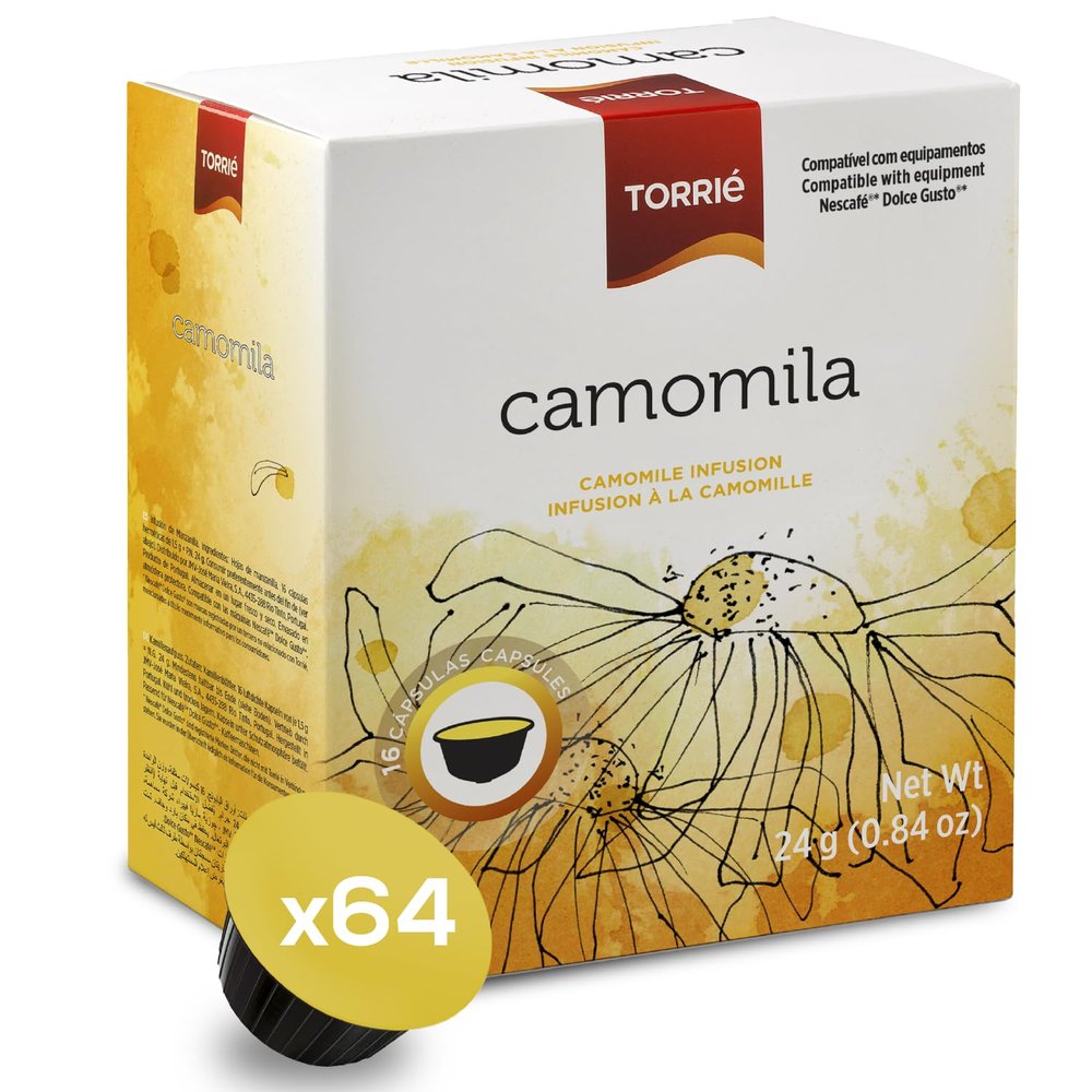 Torri Camomile Tea Pods Compatible with Dolce Gusto (64 pods)