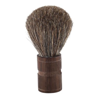 Beavorty Mustache Beard Brush for Men Soft Bristles for Wet Shaving and Facial Care Natural Wooden Handle