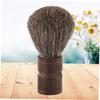 Beavorty Mustache Beard Brush for Men Soft Bristles for Wet Shaving and Facial Care Natural Wooden Handle view 2