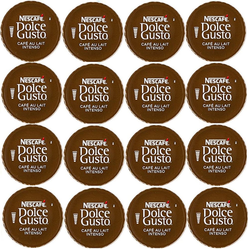 Buy 10,20,30,50,80 & 100 Compatible with Dolce Gusto Coffee pods : Cafe Au Lait Intenso - SOLD LOOSE