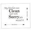 jojofuny 2pcs DIY Removable Vinyl Kitchen Wall Sticker Decal Tile Stickers for Kitchen Decor view 2