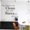 jojofuny 2pcs DIY Removable Vinyl Kitchen Wall Sticker Decal Tile Stickers for Kitchen Decor view 4