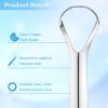 3Pcs Durable Tongue Cleaner Scraper Set Oral Hygiene Health Stainless Steel Tongue Cleaner Kit Fresh Breath Reusable Tongue Scrapers for Tongue Care view 3
