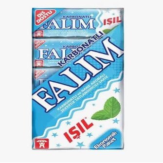 Carbonate & Mint Grass Flavouovered - Carbonate and Mint Gum, by Falim 100 Pcs Goma Falim Sin Azcar - Carbonato       - 
