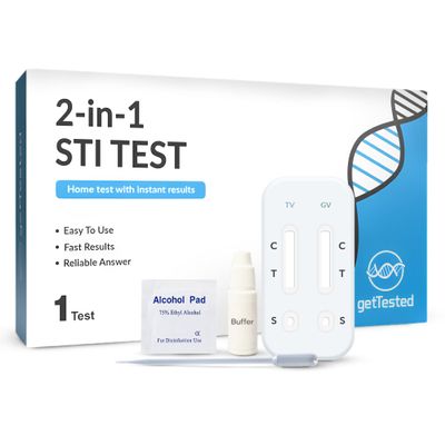 GetTested 2-in-1 STI Test for Trichomonas and Gardnerella  at-Home STI Test Kit for Women and Men  Rapid at-Home Results  Easy to Use, Private STI Test  No Appointment or Lab Required
