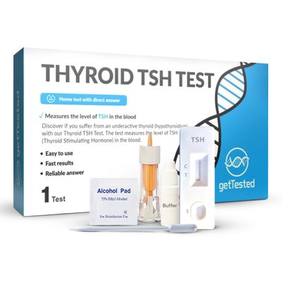 GetTested TSH Thyroid Test Kit  Rapid at-Home Thyroid Testing for TSH Levels  Fast Results  Easy to Use  Accurate and Convenient