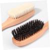 Angoily Wood Handle Beard Grooming Brush for Men Bristles Shaving Brush Vegan Beard Care Tool view 2
