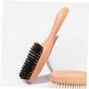 Angoily Wood Handle Beard Grooming Brush for Men Bristles Shaving Brush Vegan Beard Care Tool view 3