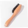 Angoily Wood Handle Beard Grooming Brush for Men Bristles Shaving Brush Vegan Beard Care Tool view 4