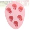 IMIKEYA 2pcs Bunny Cake Mold Silicone Baking Mold for Cookies Puddings DIY Design Food-Grade Safe Material for Creative Baking Pink view 2