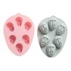 IMIKEYA 2pcs Bunny Cake Mold Silicone Baking Mold for Cookies Puddings DIY Design Food-Grade Safe Material for Creative Baking Pink view 3