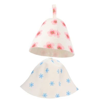 Angoily 2pcs Felt Sauna Hat Water Absorbent Bathing Caps for Men Women Breathable Comfortable Design for Spa and Sauna Activities Felt Material for