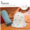 Angoily 2pcs Felt Sauna Hat Water Absorbent Bathing Caps for Men Women Breathable Comfortable Design for Spa and Sauna Activities Felt Material for view 3