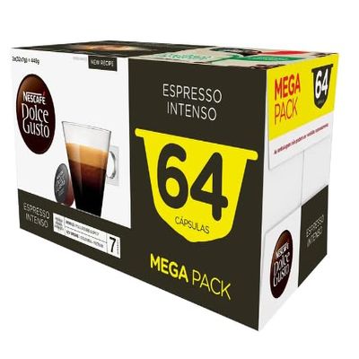 Dolce Gusto Espresso Intenso Coffee Pods | 64 Espresso Intenso Coffee Pods