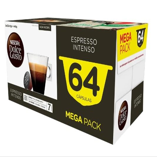 Dolce Gusto Espresso Intenso Coffee Pods | 64 Espresso Intenso Coffee Pods