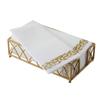 IWOWHERO Golden Floral Printed Napkins 50 Pcs 40x30cm Thick Paper Towels Party Table Decoration for Weddings Birthday Events view 1