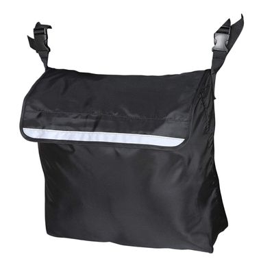 NAMOARLY Wheelchair Storage Bag Waterproof Nylon Material for Scooter and Trolley, Hanging Pouch Organizer Suitable for Travel and Daily Use, Black