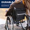 NAMOARLY Wheelchair Storage Bag Waterproof Nylon Material for Scooter and Trolley, Hanging Pouch Organizer Suitable for Travel and Daily Use, Black view 3