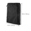 BESPORTBLE Waterproof Lawn Garden Bag Drawstring, Black Leaves Storage and Waste Bag Holder for Outdoor Garden Cleanup view 4