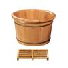 KSTUFF Foot Barrel,Massage Wood Bath Bucket,Handmade,footbaths Smooth Surface,Bathroom Accessories (Color : A) Present vision view 1