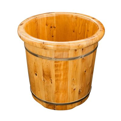 KSTUFF Foot Barrel,Massage Wood Bath Bucket,Handmade,footbaths Smooth Surface,Bathroom Accessories Present vision