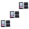 PartyKindom 9sets Portable Contact Lens Case Travel Box for Contact Lenses Halloween Small Lens Holder Box Mirror for Travel Storage view 1