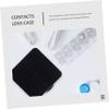 PartyKindom 9sets Portable Contact Lens Case Travel Box for Contact Lenses Halloween Small Lens Holder Box Mirror for Travel Storage view 3