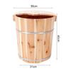 KSTUFF Sauna Wooden Bucket,Spa, Sauna,Soak,Handmade Massage Bucket Foot Bath,Foot Spa Wash Bucket Feet Bath Basin Tub Present vision view 2
