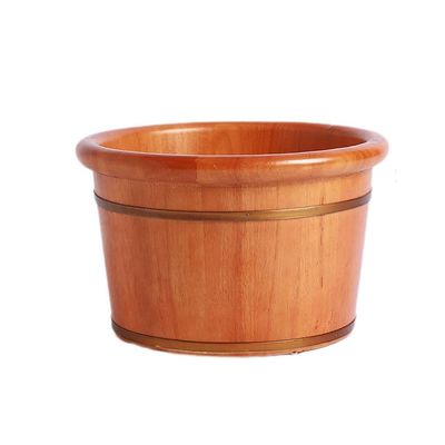 KSTUFF Sauna Wooden Bucket,Spa, Sauna,Soak,Handmade Massage Bucket Foot Bath,Foot Spa Wash Bucket Feet Bath Basin Tub Present vision