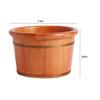 KSTUFF Sauna Wooden Bucket,Spa, Sauna,Soak,Handmade Massage Bucket Foot Bath,Foot Spa Wash Bucket Feet Bath Basin Tub Present vision view 3