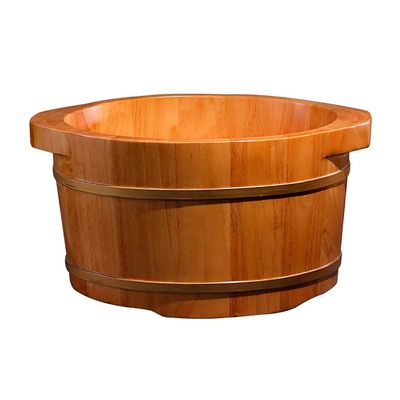 KSTUFF Foot Barrel,Massage Wood Bath Bucket,Handmade,footbaths Smooth Surface,Bathroom Accessories Present vision
