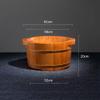 KSTUFF Foot Barrel,Massage Wood Bath Bucket,Handmade,footbaths Smooth Surface,Bathroom Accessories Present vision view 4