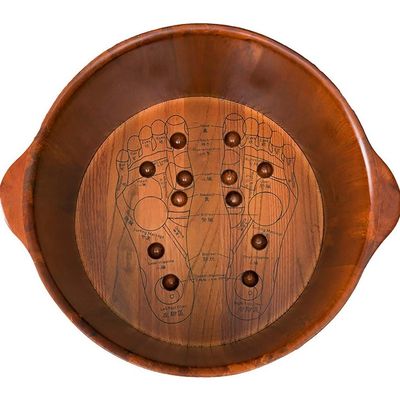 KSTUFF Sauna Wooden Bucket,Spa, Sauna,Soak,Handmade Massage Bucket Foot Bath,Foot Spa Wash Bucket Feet Bath Basin Tub Present vision