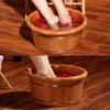 KSTUFF Sauna Wooden Bucket,Spa, Sauna,Soak,Handmade Massage Bucket Foot Bath,Foot Spa Wash Bucket Feet Bath Basin Tub Present vision view 2