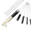 10Pcs Black Tube Brush Set Bottle Cleaning Brushes Drinking Straws Washing Brush Cleaner Bristle Kit for Eye Glasses Household Cleaning Brushes(7.87 Inch) view 3
