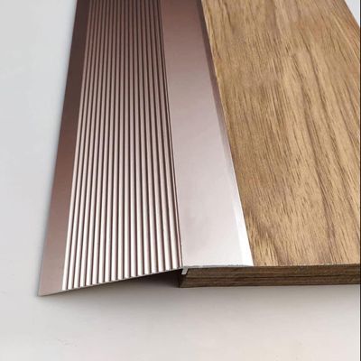 IkErna Floor Transition Strip Carpet Edge Strip, Self Adhesive Metal Threshold Ramps/Purple/105Cm