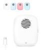 ELMWAY STB-021 UV Toothbrush Sanitizer Case  Compact UVC Sterilizer with Fan, USB Rechargeable Travel Toothbrush Cover for Daily Manual & Electric Toothbrushes  White view 1