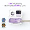 ELMWAY STB-021 UV Toothbrush Sanitizer Case  Compact UVC Sterilizer with Fan, USB Rechargeable Travel Toothbrush Cover for Daily Manual & Electric Toothbrushes  White view 2